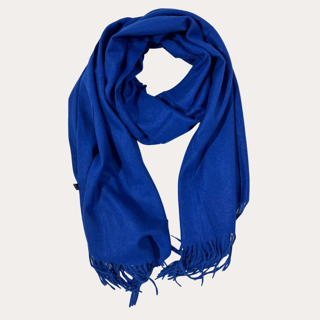 Sciarpa in Cashmere con Iniziali Ricamate