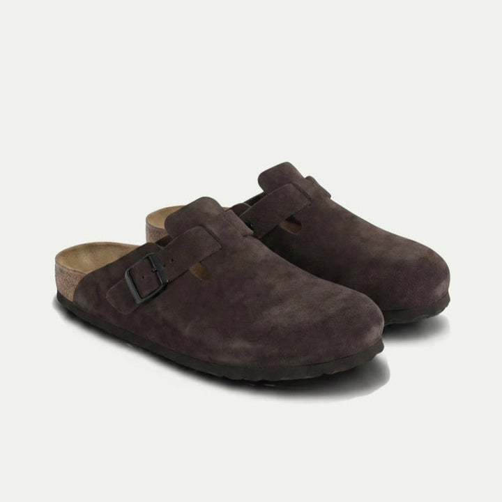 Zoccolo in Camoscio Marrone Scuro