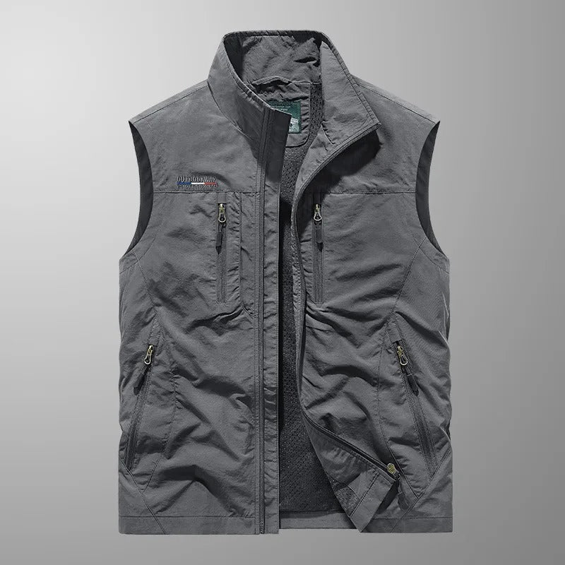 Enzo Gilet Cargo Traspirante Grigio