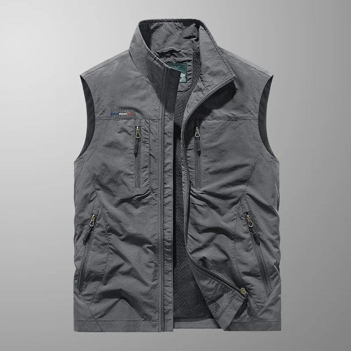 Enzo Gilet Cargo Traspirante Grigio