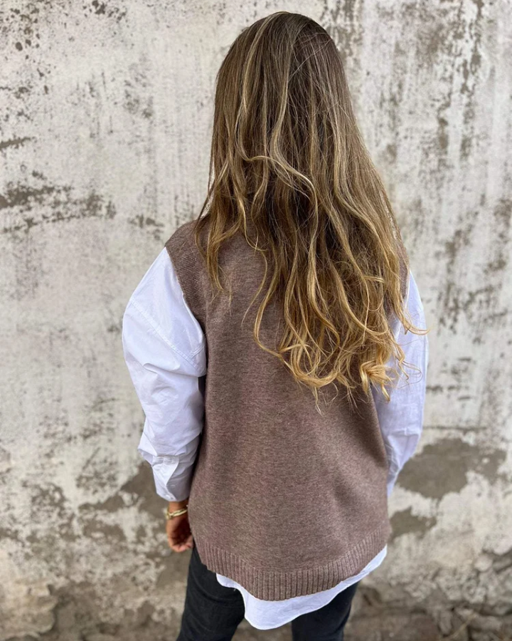 Gilet Elegante a Scollo a V
