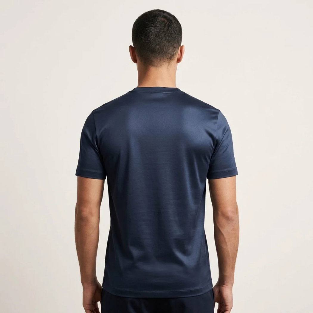 T-Shirt Lucida Blu Navy