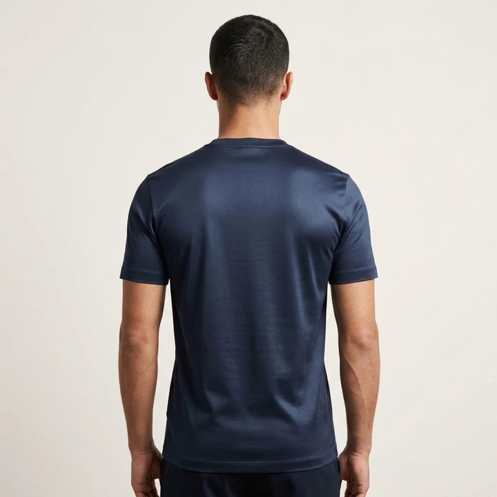 T-Shirt Lucida Blu Navy