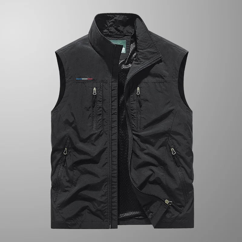 Enzo Gilet Cargo Traspirante Nero