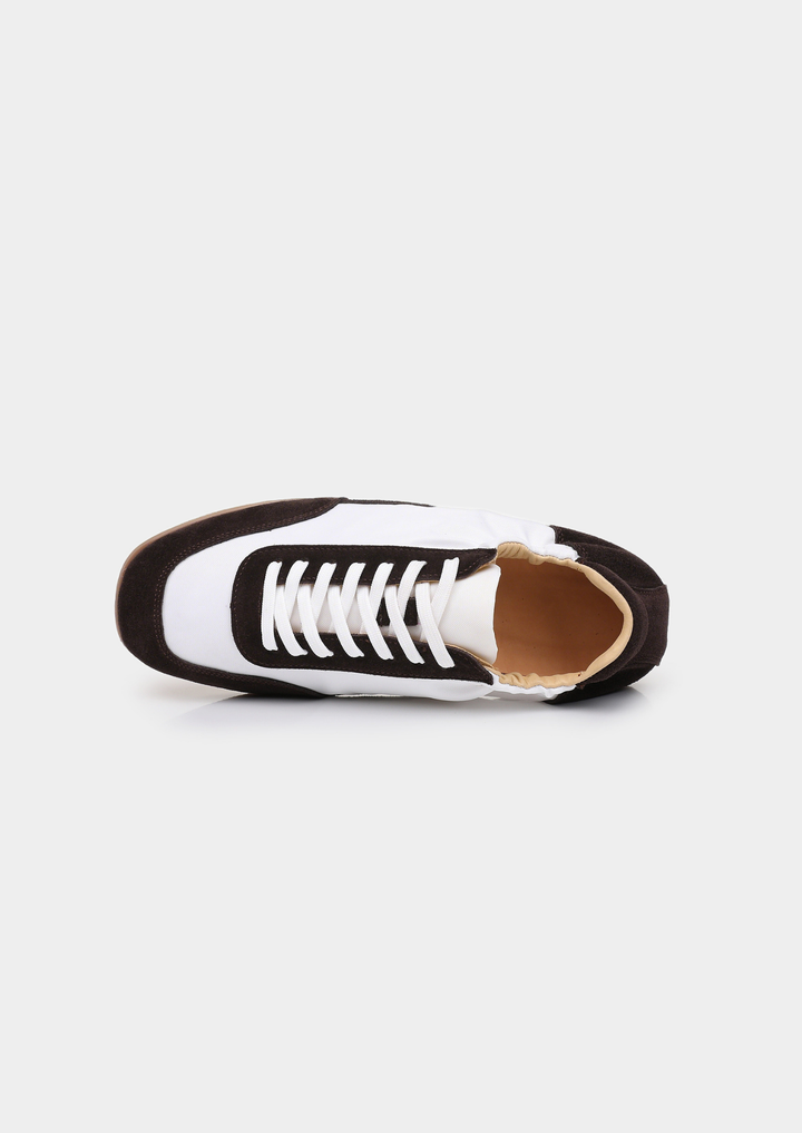 Sneaker Retro in Camoscio