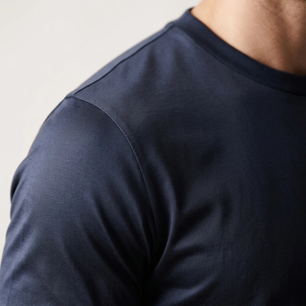 T-Shirt Lucida Blu Navy