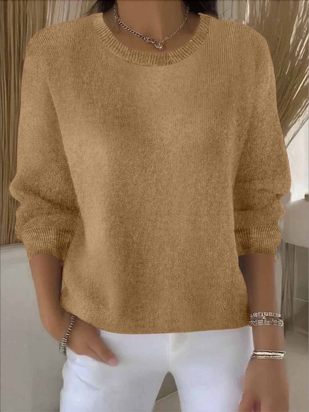 Maglione Morbido in Tinta Unita