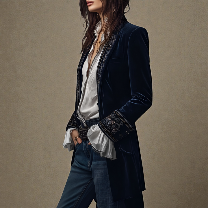Cappotto in Velluto Elegante