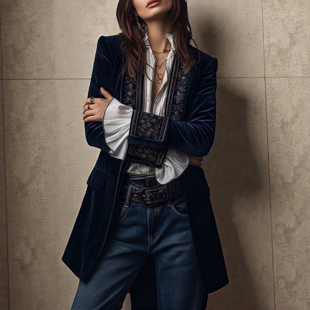 Cappotto in Velluto Elegante