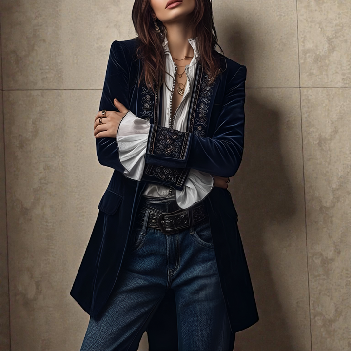 Cappotto in Velluto Elegante