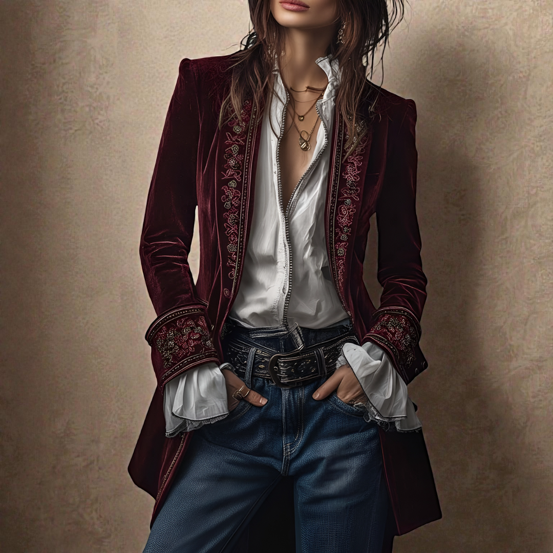 Cappotto in Velluto Elegante