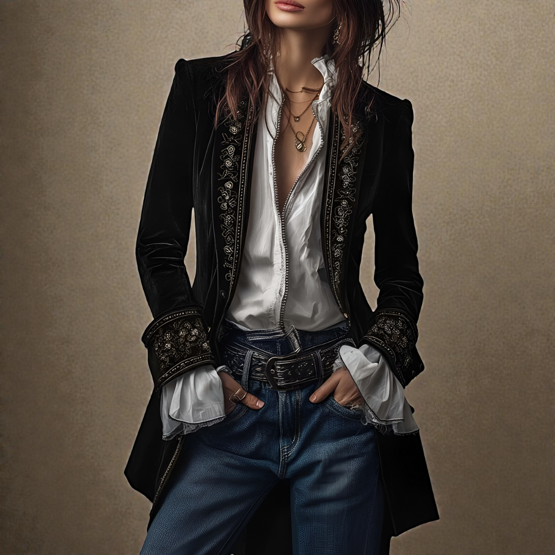 Cappotto in Velluto Elegante