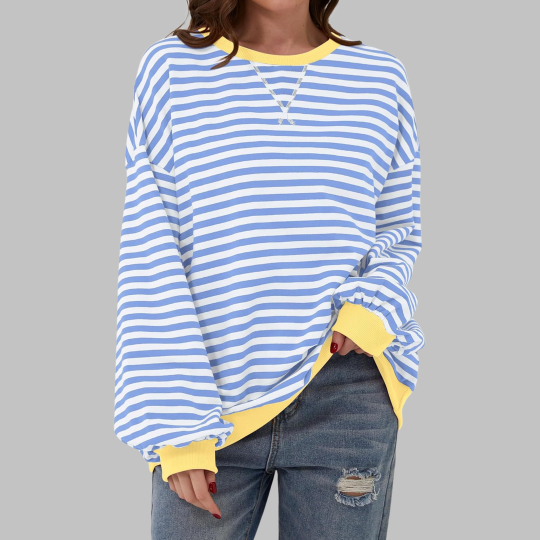 Maglione a Righe Oversize