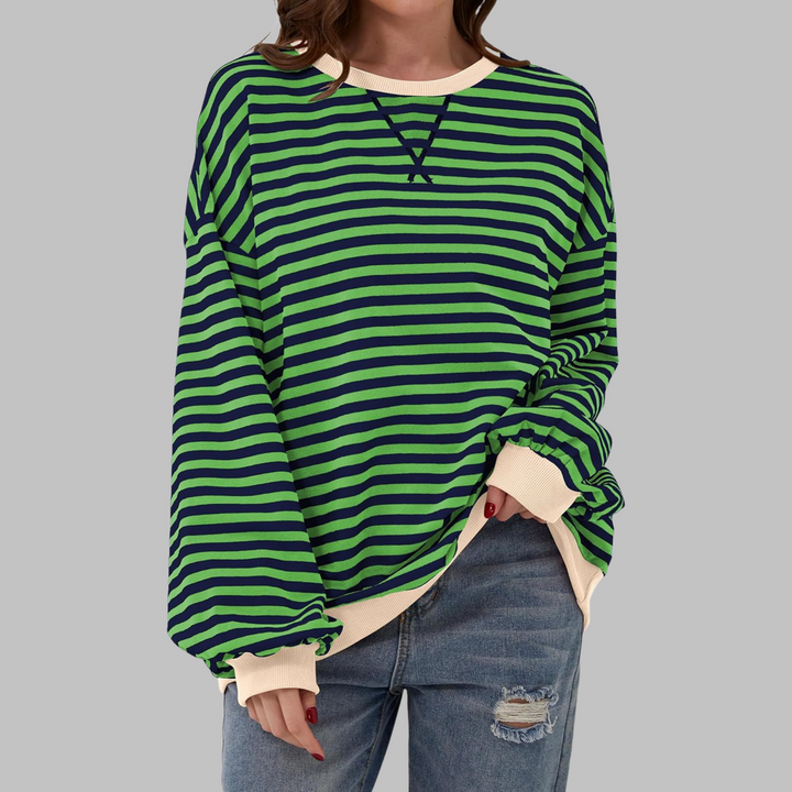 Maglione a Righe Oversize