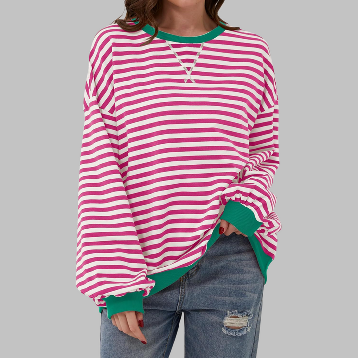 Maglione a Righe Oversize