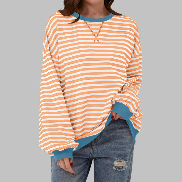 Maglione a Righe Oversize