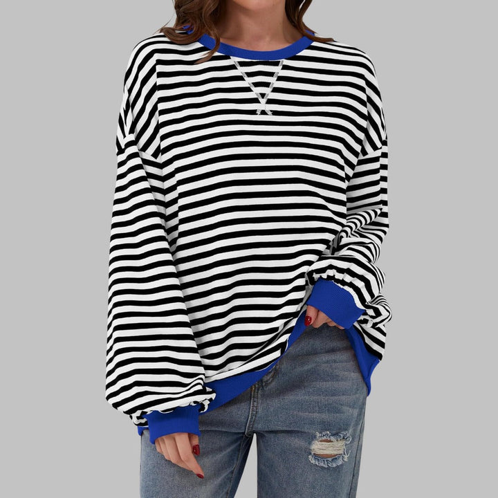 Maglione a Righe Oversize