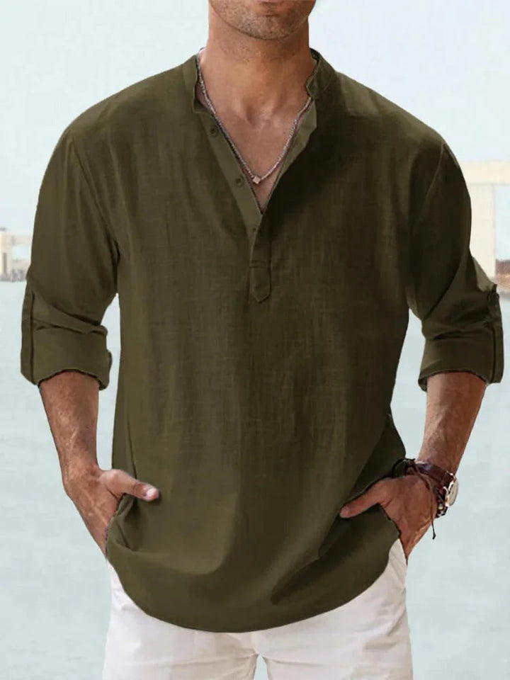 Alessandro Camicia in Lino Estiva Grigio