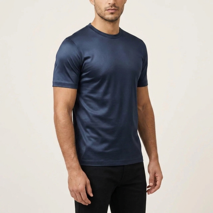 T-Shirt Lucida Blu Navy