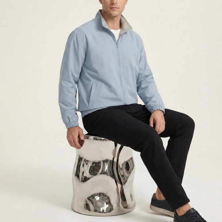 Giacca Reversibile Azzurra