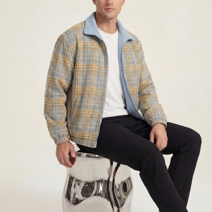 Giacca Reversibile Azzurra