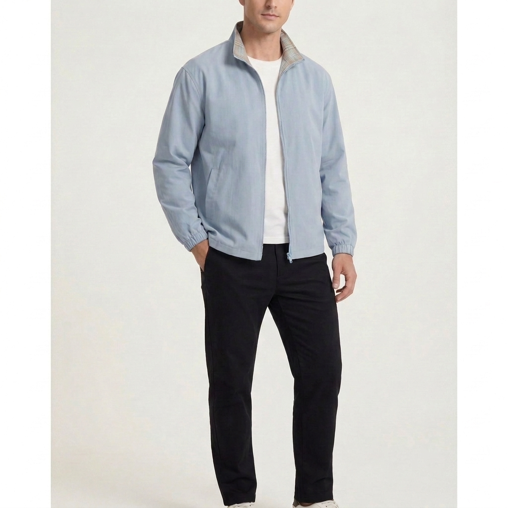 Giacca Reversibile Azzurra