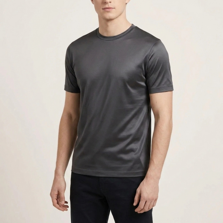 T-Shirt Lucida Grigio Scuro