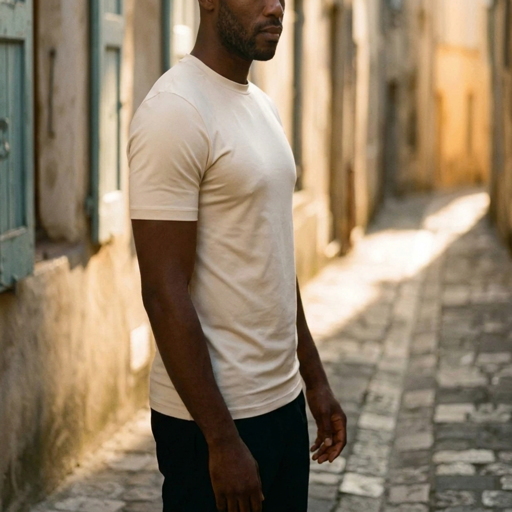 T-Shirt Lucida Avorio