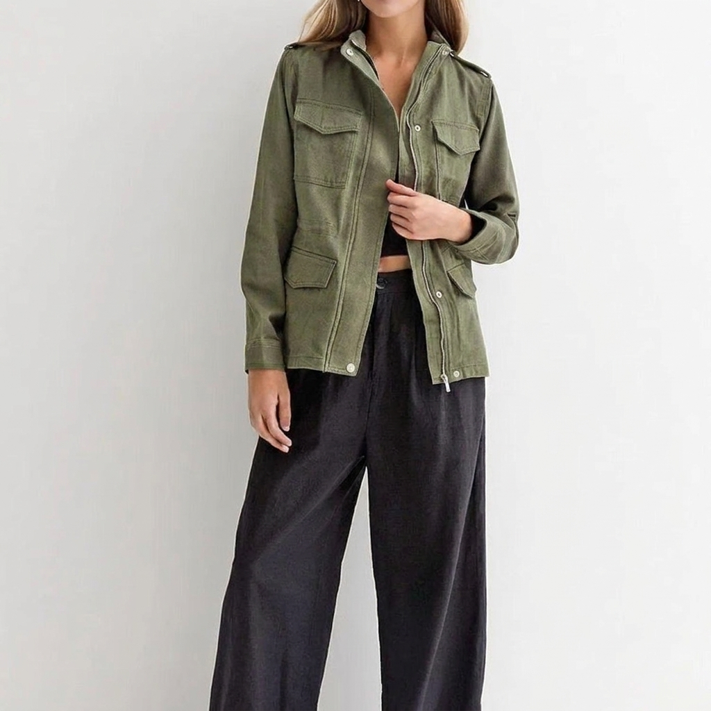 Giacca Militare in Canvas