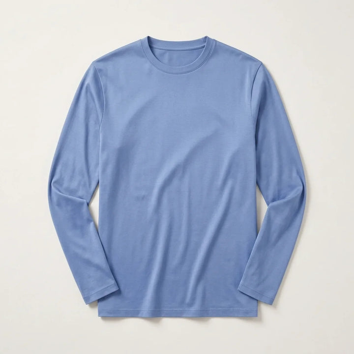 Maglia a Manica Lunga Lucida Azzurro Nuvola
