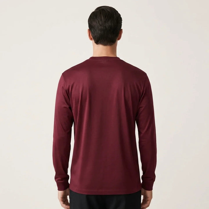 Maglia a Manica Lunga Lucida Bordeaux