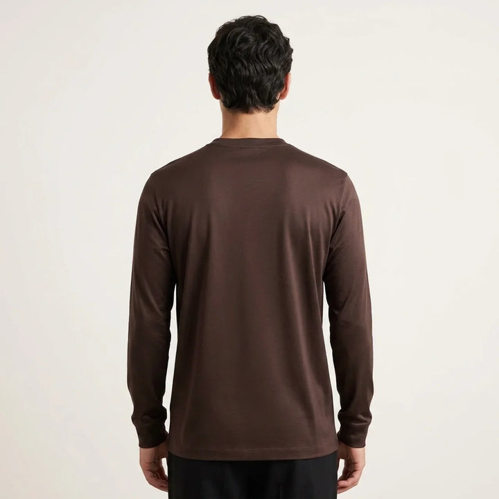 Maglia a Manica Lunga Lucida Espresso