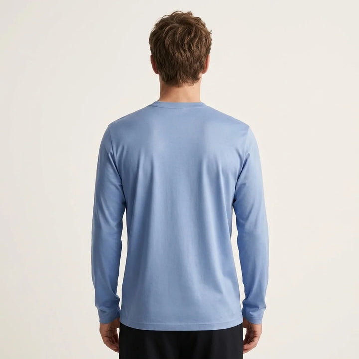 Maglia a Manica Lunga Lucida Azzurro Nuvola