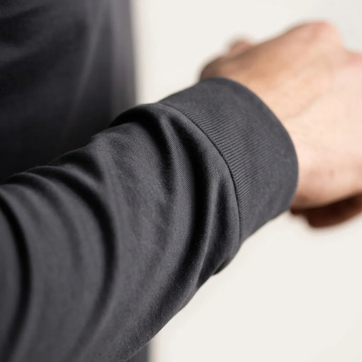 Maglia a Manica Lunga Lucida Grigio Scuro