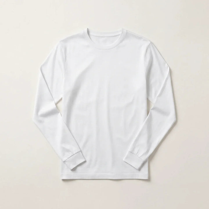 Maglia a Manica Lunga Lucida Bianca