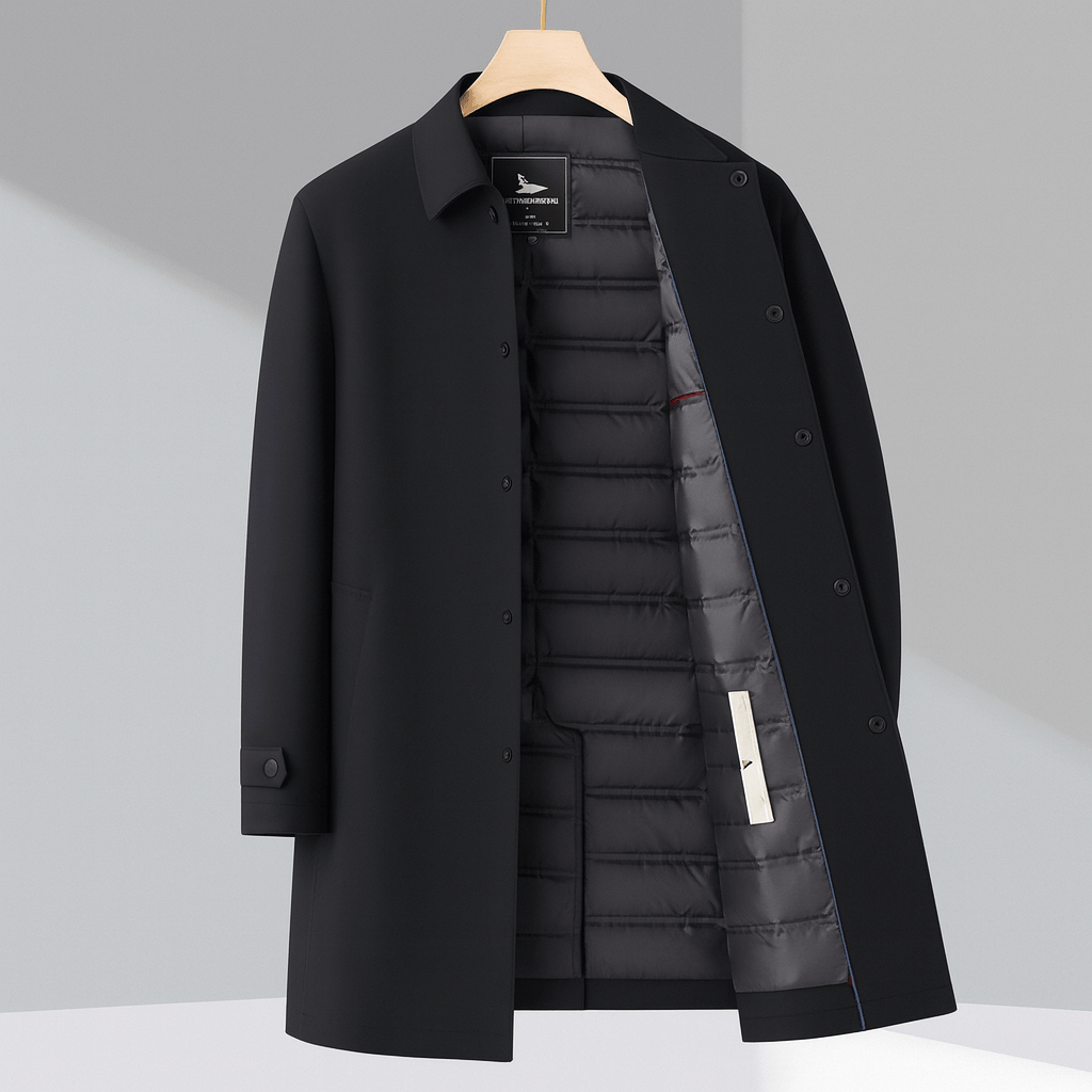Marco Trench Coat Imbottito Nero