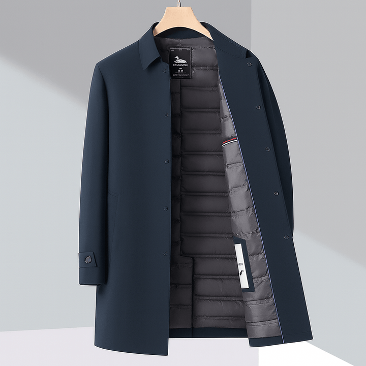 Marco Trench Coat Imbottito Blu Navy